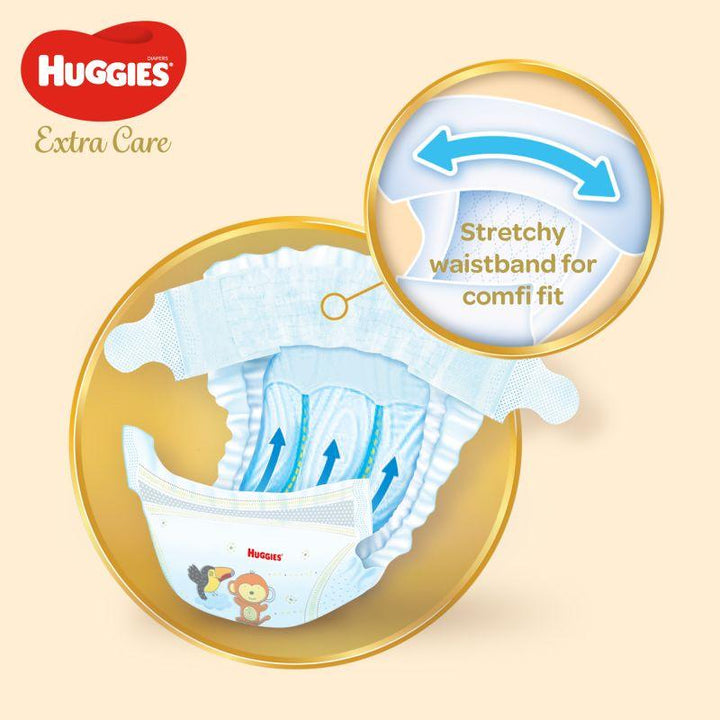 Huggies Extra Care Diapers - Jumbo Pack - Size 5 - 60 Diapers - Zrafh.com - Your Destination for Baby & Mother Needs in Saudi Arabia