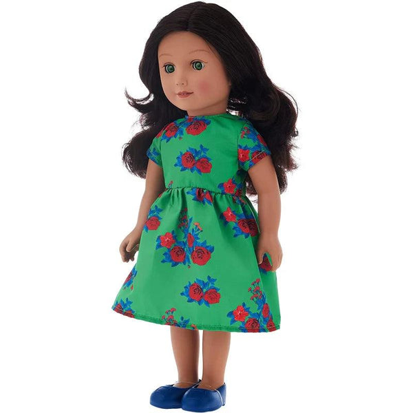 Hayati Girl 18-Inch Doll Jeedah Green Dress - ZRAFH