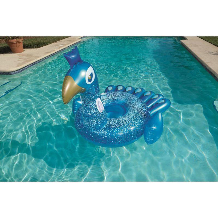 Pretty Peacock Inflatable Safe Ring Blue - 1.98M x 1.64M - 26-41101 - ZRAFH