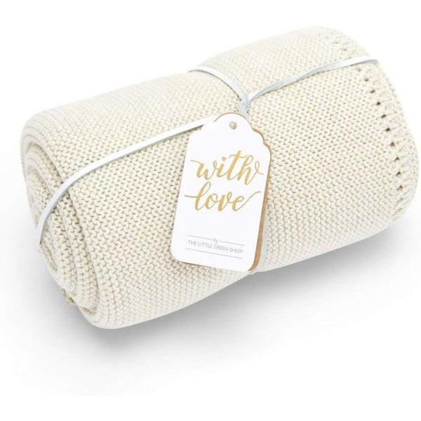 Snuz Organic Knitted Cellular Baby Blanket - Linen - Zrafh.com - Your Destination for Baby & Mother Needs in Saudi Arabia