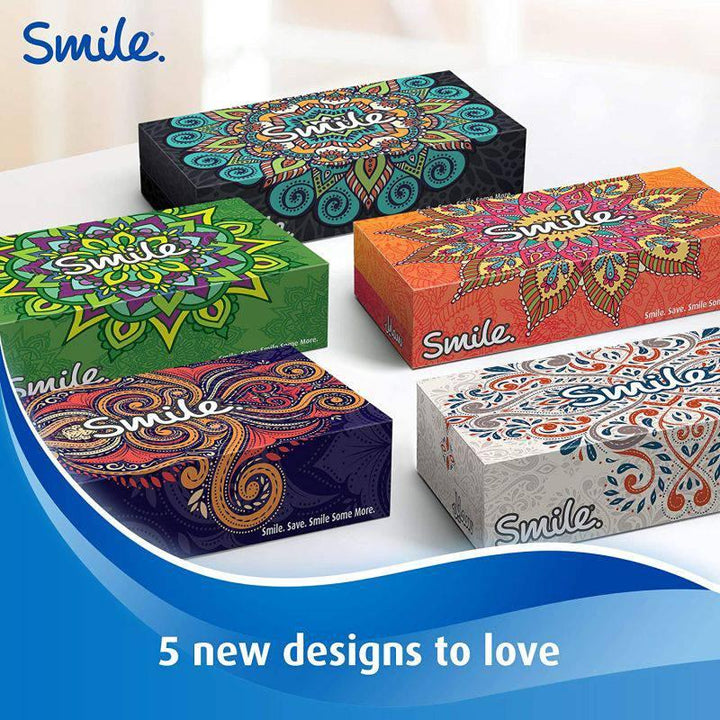 Facial tissue box 70 sheets X 2 ply, pack of 36 boxes - Fine¬Æ smile sterilized face tissues - ZRAFH