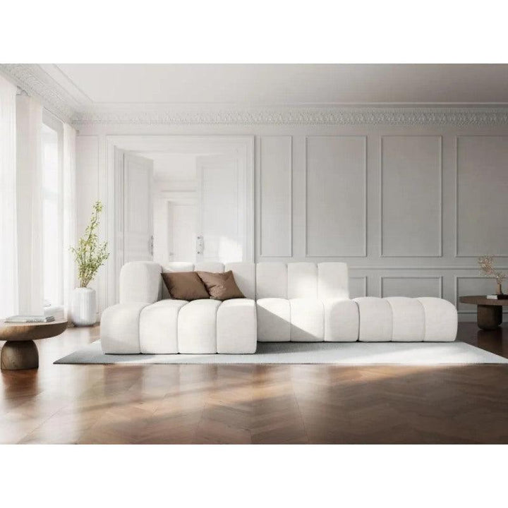 Chanel Corner Sofa - White - 250x170x85x85 cm - By Alhome - Zrafh.com - Your Destination for Baby & Mother Needs in Saudi Arabia