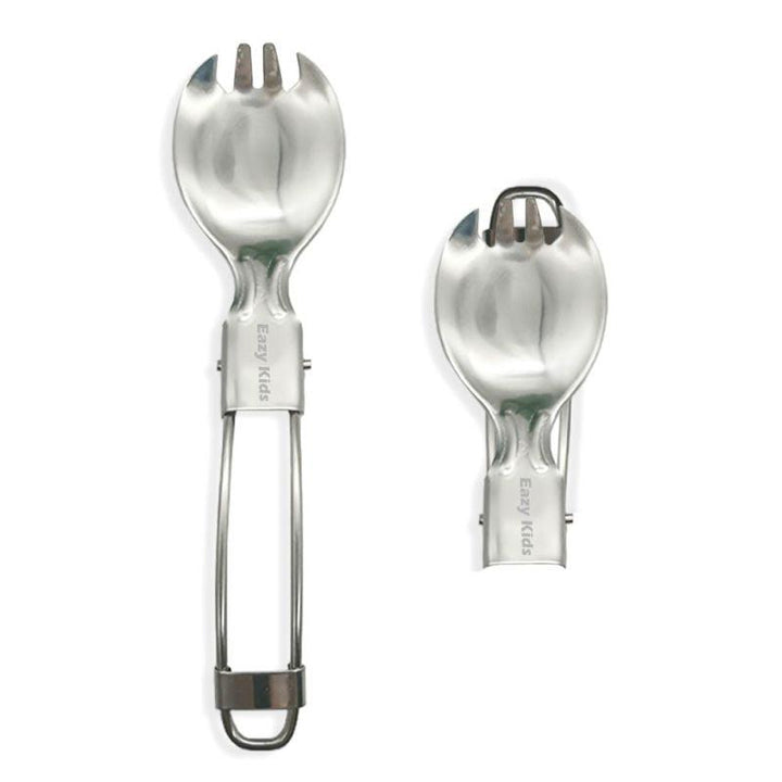 Eazy Kids Folding Spork, Spoon and Fork Combo - EZ_CBSP_SS - Zrafh.com - Your Destination for Baby & Mother Needs in Saudi Arabia