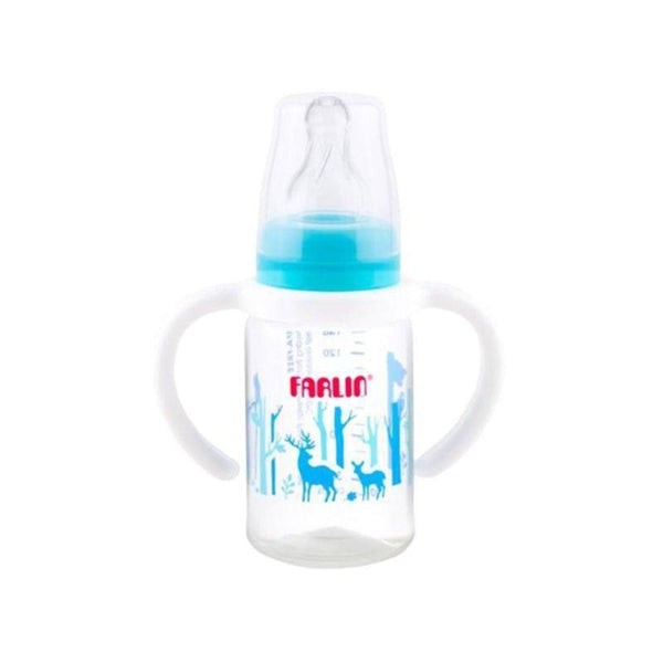 Farlin Plastic Standard Neck Feeding Bottle 140 ml - Blue - ZRAFH