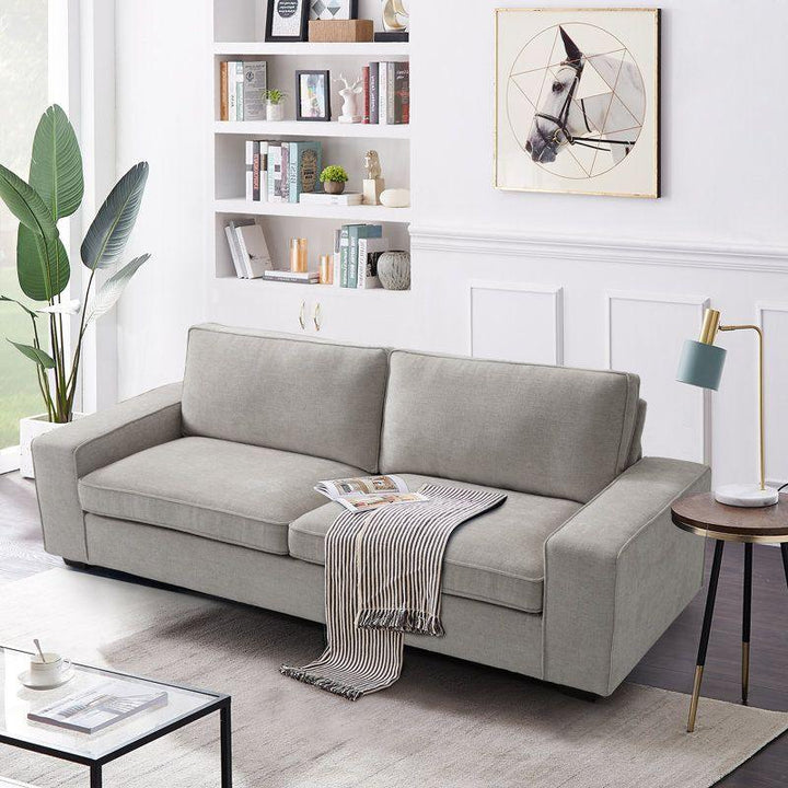 Modern Chic Linen 3 Seater Sofa - 240x85x85 cm - By Alhome - Zrafh.com - Your Destination for Baby & Mother Needs in Saudi Arabia