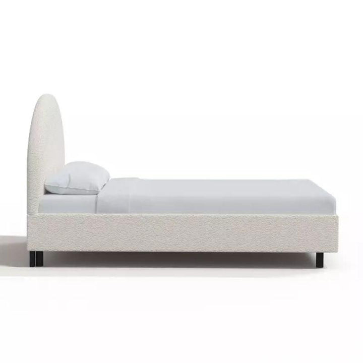 Supreme Comfort: Swedish Wood King Bed - Prestige Beige Splendor (160x200x140) by Alhome - Zrafh.com - Your Destination for Baby & Mother Needs in Saudi Arabia