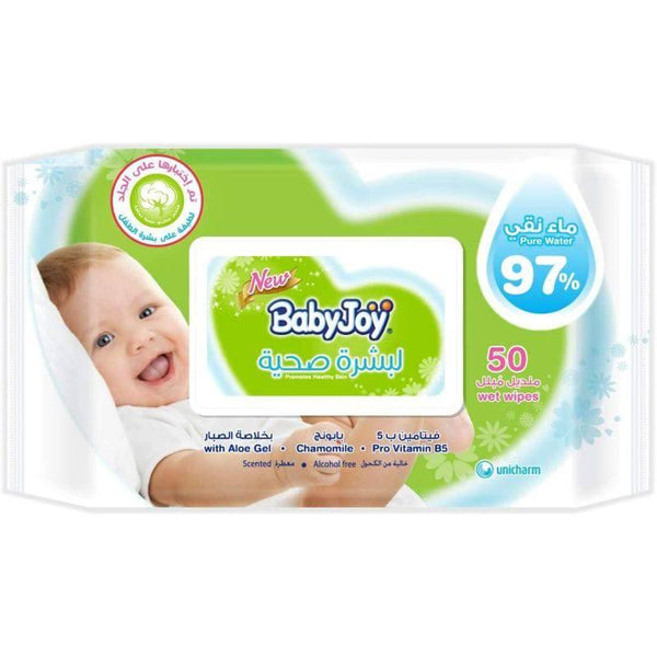 Babyjoy Healthy Skin Wet Wipes - 50 Wipes - ZRAFH