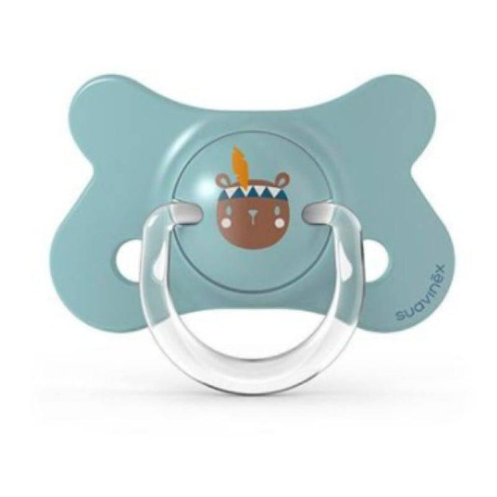 Suavinex Fusion Silicone Pacifier with Normal Nipple 4-18 months - Blue - 2 Pieces - ZRAFH