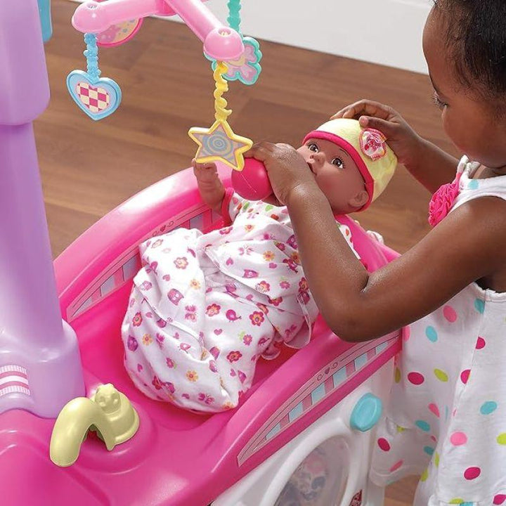 Step2 Love & Care Deluxe Nursery Toy - White and Pink - Zrafh.com - Your Destination for Baby & Mother Needs in Saudi Arabia