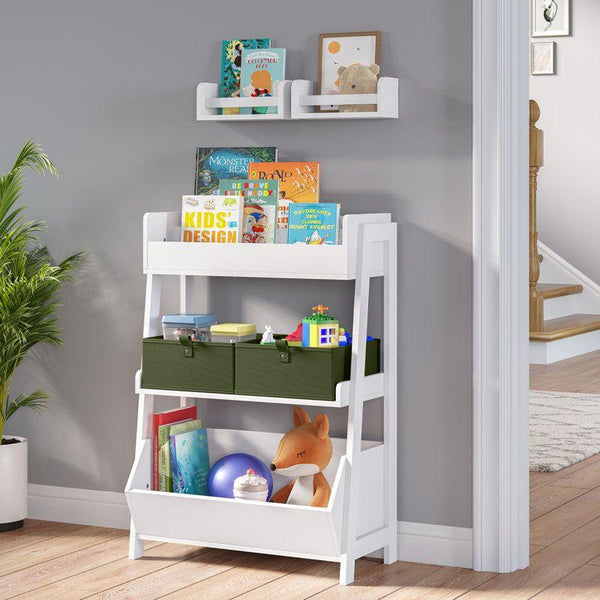 Kids Bookcase: 60x33x86 Wood, White by Alhome - Zrafh.com - Your Destination for Baby & Mother Needs in Saudi Arabia