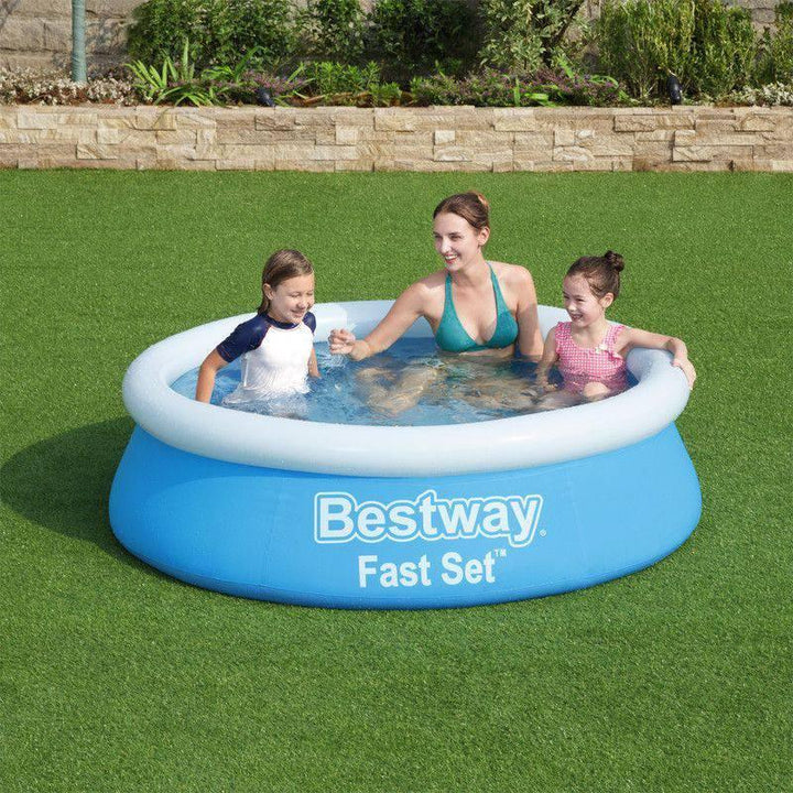 Inflatable Round Fast Set Pool Blue - 183x51 cm - 26-57392 - ZRAFH