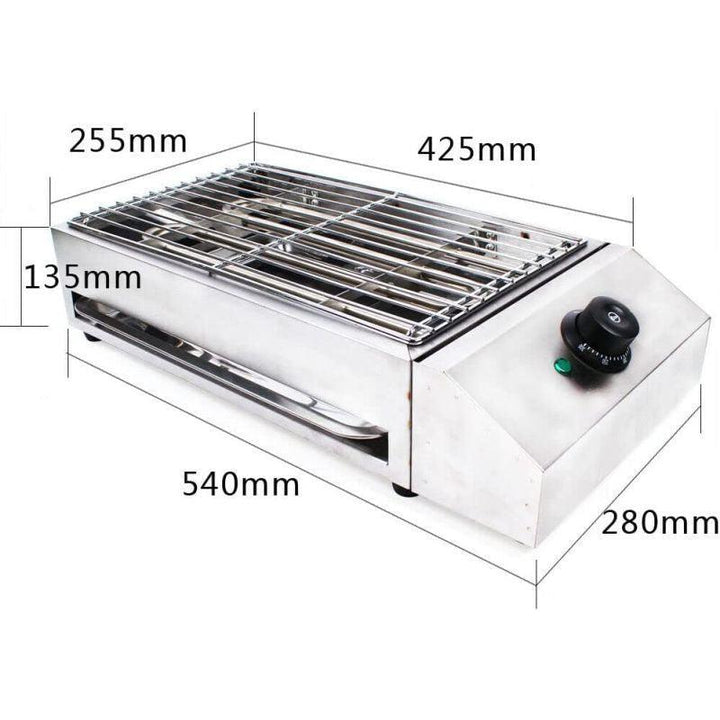 Al Saif Portable Electric Stainless Steel Barbecue 1800 Watts - TKNOGY