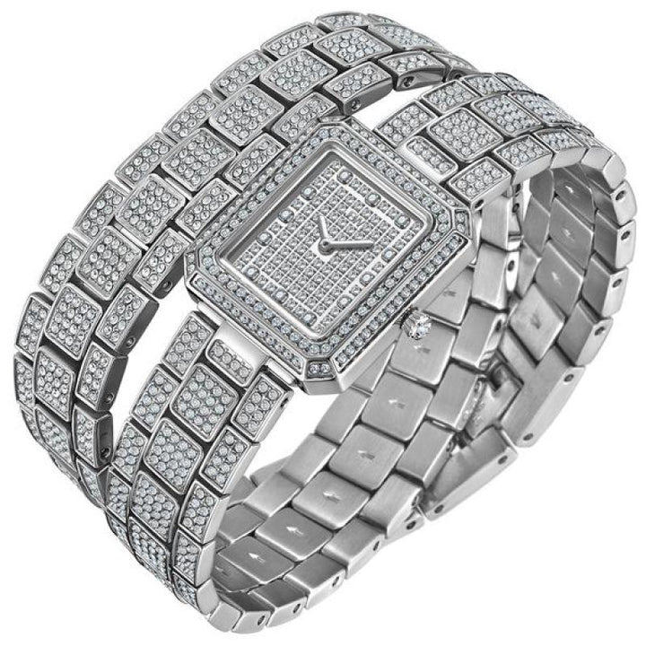 JBW Arc Diamond Watch - 0.12 Carats - Silver - J6390C - Zrafh.com - Your Destination for Baby & Mother Needs in Saudi Arabia