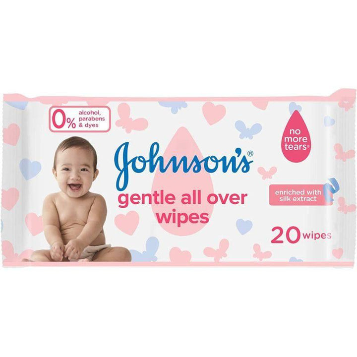 Johnson's Baby Wipes Gentle All Over - 20 Wipes - ZRAFH
