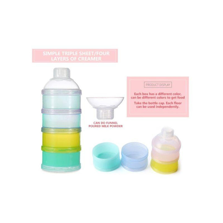 Amchi Baby Four Layers Of Portable Milk Powder Box - ZRAFH