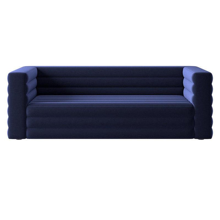 Indigo Dream: Velvet 3-Seater Sofa By Alhome - Zrafh.com - Your Destination for Baby & Mother Needs in Saudi Arabia