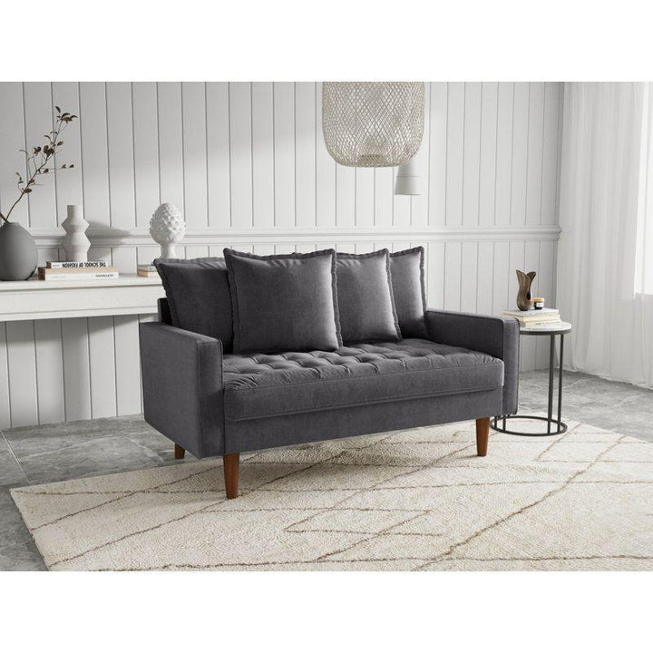 Modern Luxurious Velvet 2 Seater Sofa - 180x85x85 cm - By Alhome - Zrafh.com - Your Destination for Baby & Mother Needs in Saudi Arabia