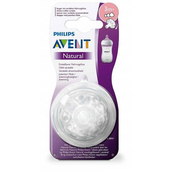 Philips Avent Natural Feeding Teats Variable flow - 2 pcs - ZRAFH