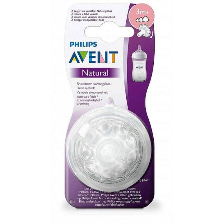 Philips Avent Natural Feeding Teats Variable flow - 2 pcs - ZRAFH