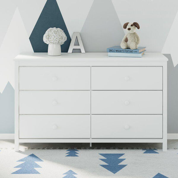 Kids Dresser: 133x42x82 Wood, White by Alhome - Zrafh.com - Your Destination for Baby & Mother Needs in Saudi Arabia