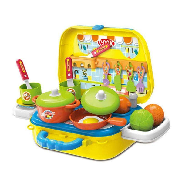 Xiong Cheng 2-In-1 Little Chef Kitchen Set With Trolley - Zrafh.com - Your Destination for Baby & Mother Needs in Saudi Arabia