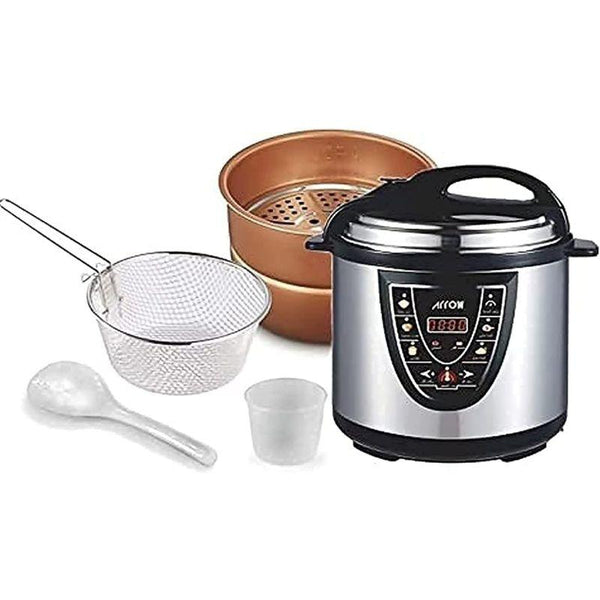 Arrow Electric Pressure Cooker - Silver - Zrafh.com - Your Destination for Baby & Mother Needs in Saudi Arabia
