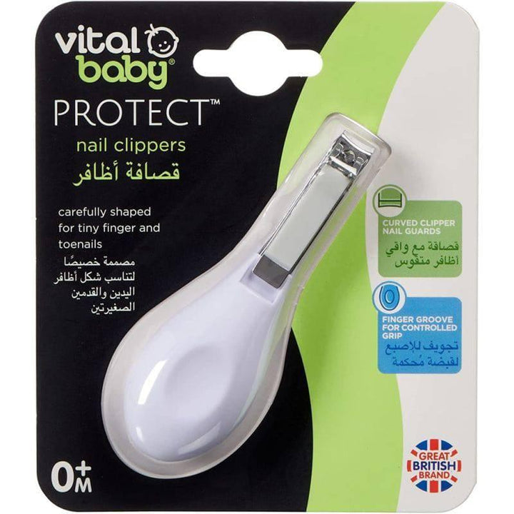Vital Baby PROTECT grooming nail clippers - white and silver - ZRAFH
