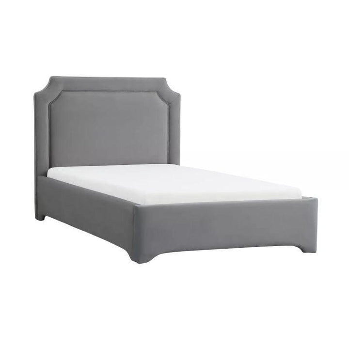 Kids Bed: 120x200x140, Grey Fabric by Alhome - Zrafh.com - Your Destination for Baby & Mother Needs in Saudi Arabia