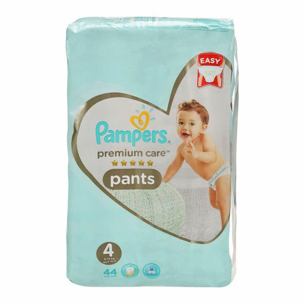 Pampers Premium Care Pants Diapers - Size 4 - 44 Pieces - Zrafh.com - Your Destination for Baby & Mother Needs in Saudi Arabia
