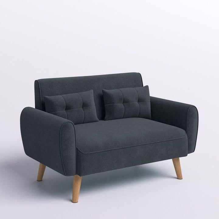 Modern Sleek Velvet 2 Seater Sofa - 180x85x85 cm - By Alhome - Zrafh.com - Your Destination for Baby & Mother Needs in Saudi Arabia