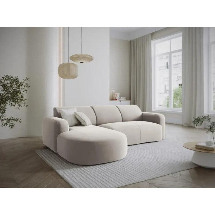 Comfortable Linen Corner Sofa - 250x170x85x85 cm - By Alhome - Zrafh.com - Your Destination for Baby & Mother Needs in Saudi Arabia