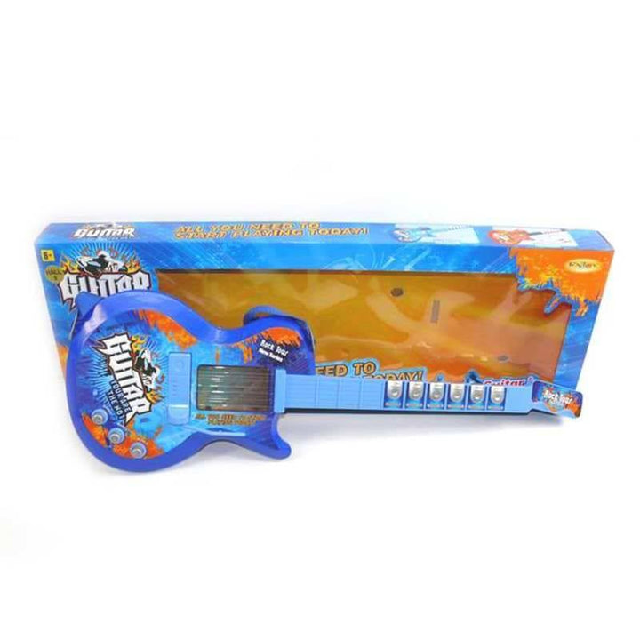 Electric Guitar with Battery Blue - 32x25x8 cm - 14-9010B - ZRAFH