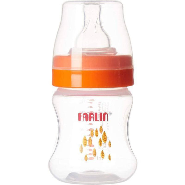 Farlin Plastic Wide Neck Feeding Bottle 150 ml - Orange - ZRAFH