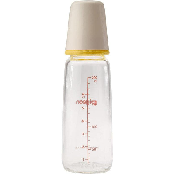 Pigeon Slim Neck Glass Bottle White Cap - Zrafh.com - Your Destination for Baby & Mother Needs in Saudi Arabia