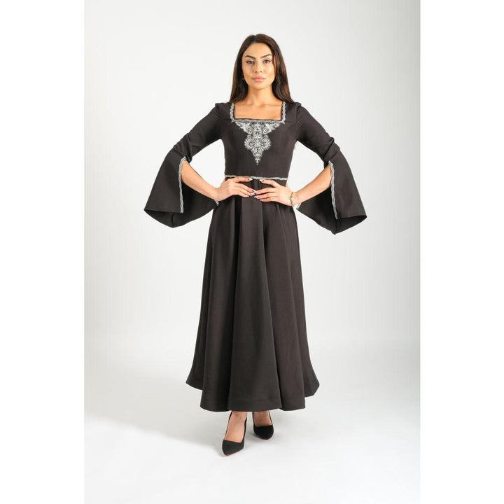 Londonella Women's Long Evening Dress with Long Sleeves - Black - 100252 - Zrafh.com - Your Destination for Baby & Mother Needs in Saudi Arabia
