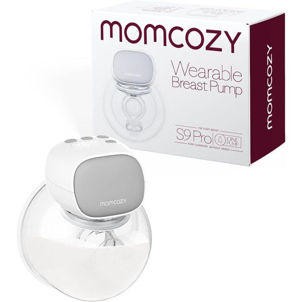 Momcozy S9 Pro Wearable Breast Pump Portable Electric Hands Free Of Longest Battery Life And Led Display - 1 Pack - Grey - Zrafh.com - Your Destination for Baby & Mother Needs in Saudi Arabia