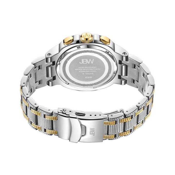 Jbw Men's Heist Watch 0.20 Ctw Diamond - Stainless Steel Men's Watch - Silver And Gold - J6380 - Zrafh.com - Your Destination for Baby & Mother Needs in Saudi Arabia