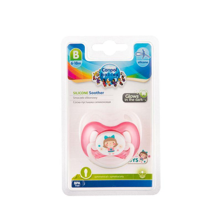 Canpol babies Silicone Symmetrical Soother - 6-18m - ZRAFH