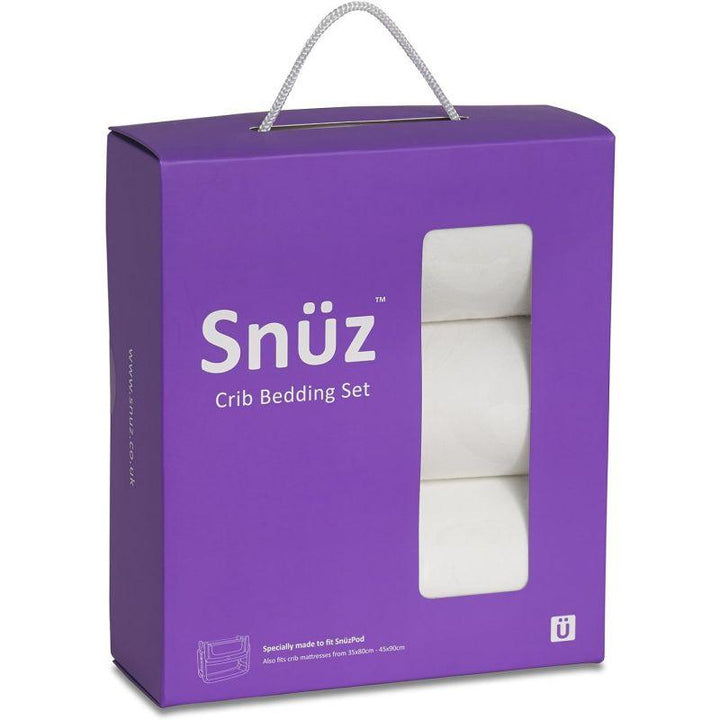 Snuz Bedding Set - Pack Of 3 - White - Zrafh.com - Your Destination for Baby & Mother Needs in Saudi Arabia