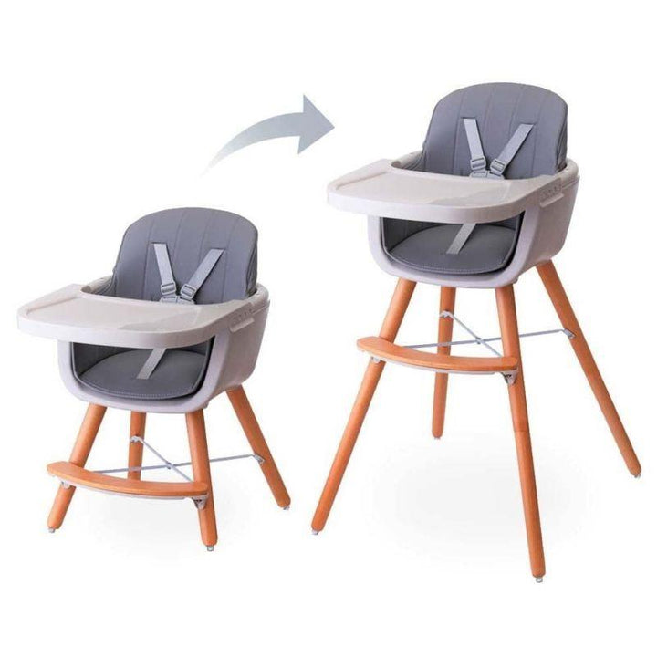 Teknum - Premium Dual Height Wooden High Chair - Zrafh.com - Your Destination for Baby & Mother Needs in Saudi Arabia