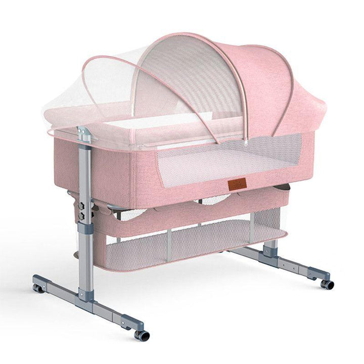 Babylove Movable Foldable Crib with Height Adjustment Baby Cradle Bed - 33-006 - ZRAFH