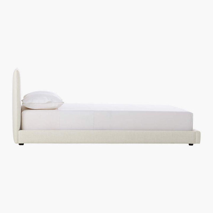 Ivory Elegance: Swedish Wood Super King Bed (200x200x140) by Alhome - Zrafh.com - Your Destination for Baby & Mother Needs in Saudi Arabia