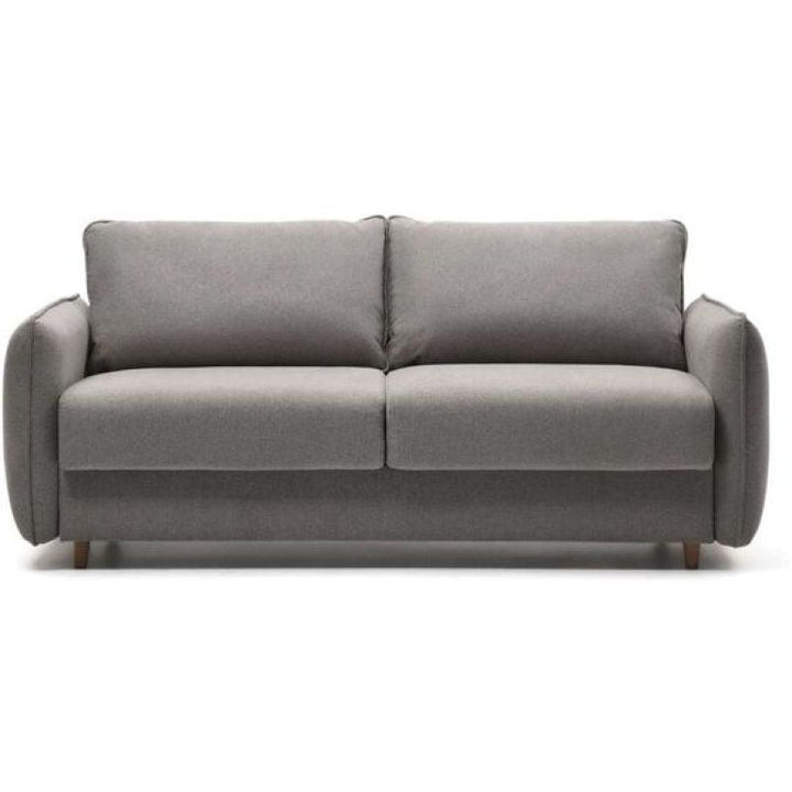 Minimalist Gray Linen 3-Seater Sofa Swedish Wood By Alhome - Zrafh.com - Your Destination for Baby & Mother Needs in Saudi Arabia