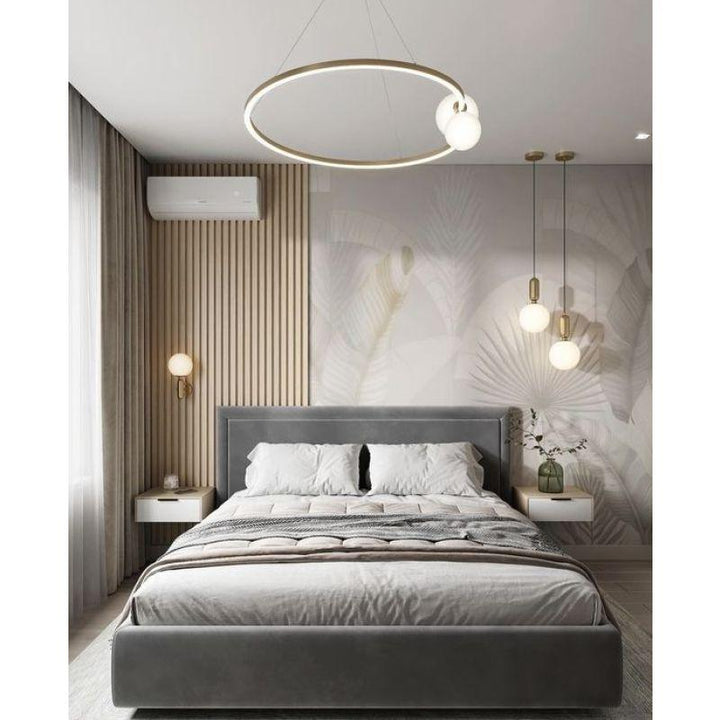 Super King Bed in Grey Velvet with Swedish Wood Frame By Alhome - 110112411 - Zrafh.com - Your Destination for Baby & Mother Needs in Saudi Arabia