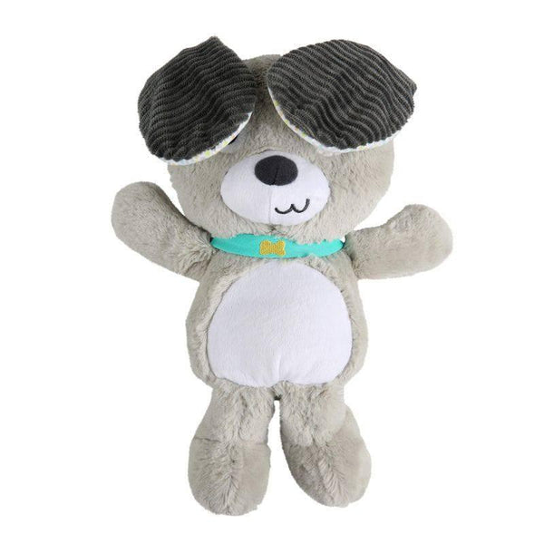 BRIGHT STARTS Belly Laughs Puppy Plush Toy - grey and white - ZRAFH