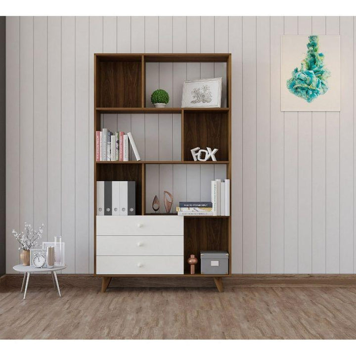 Storage Unit with Shelves and 3 Drawers By Alhome - Zrafh.com - Your Destination for Baby & Mother Needs in Saudi Arabia