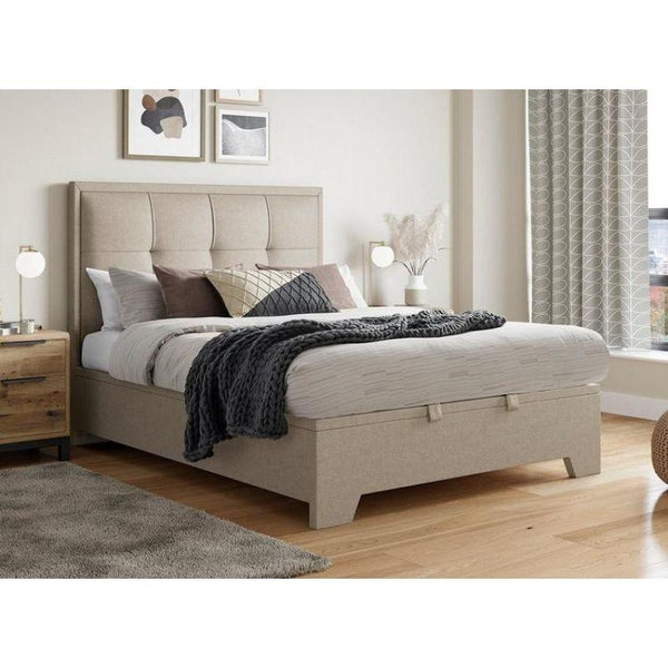 Scandinavian Serenity Single Bed Chanel-Tufted Elegance in Beige By Alhome - 110112561 - Zrafh.com - Your Destination for Baby & Mother Needs in Saudi Arabia