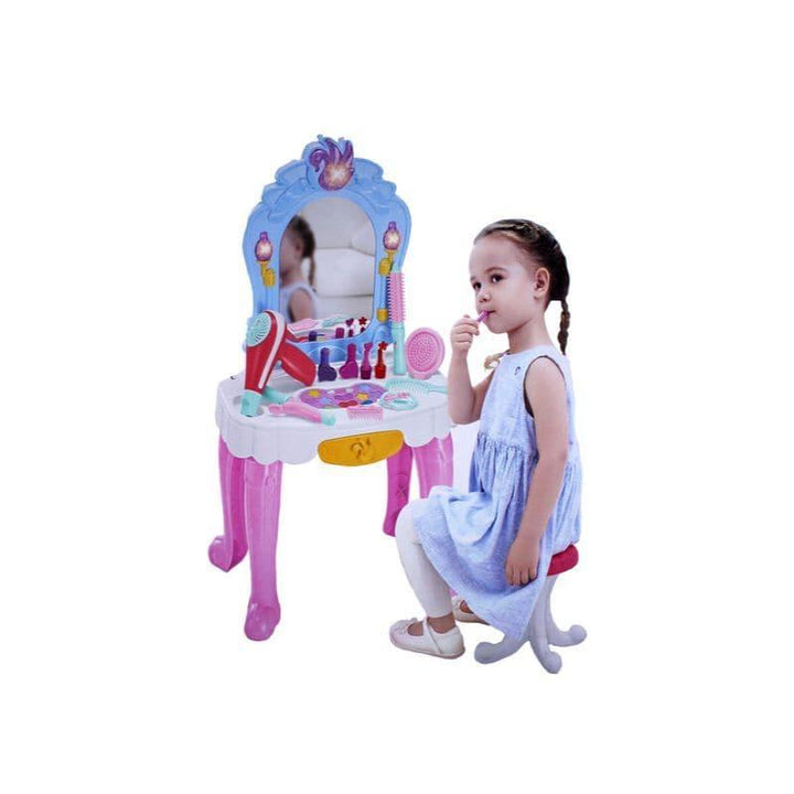 Dresser Beauty Playset With Light & Music Pink & Blue - 60x12x37 cm - 18-7940 - ZRAFH