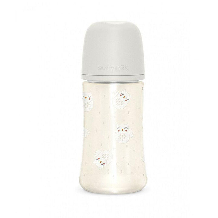 Suavinex Feeding Bottle - 270 - Owl - Zrafh.com - Your Destination for Baby & Mother Needs in Saudi Arabia