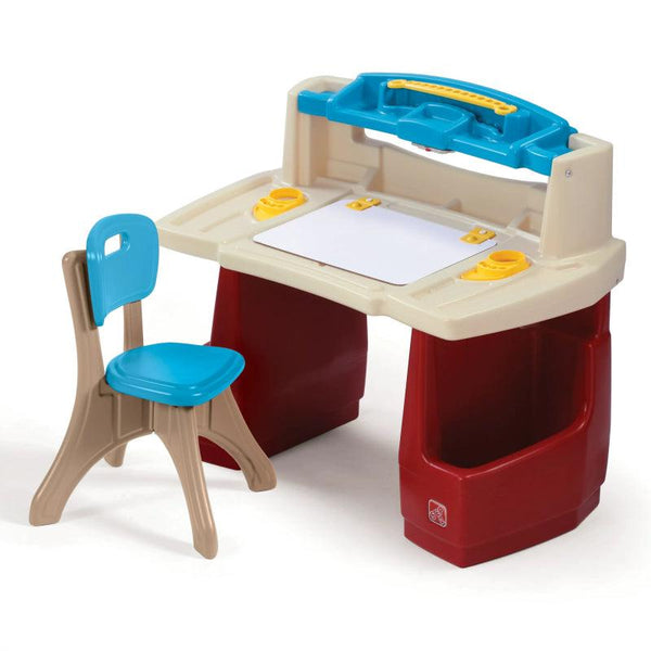 Step2 Deluxe Art Master Desk Plastic Kids Activity Center and Table - Zrafh.com - Your Destination for Baby & Mother Needs in Saudi Arabia